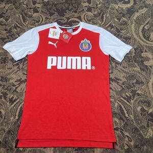 C.D. Guadalajara Chivas Shirt PUMA Mens Size Small Red Logo Soccer New